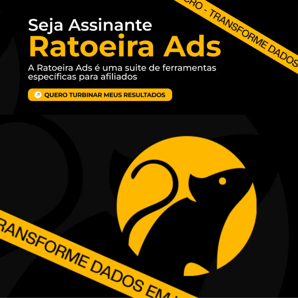 Ratoeira Ads ferramenta de rastreamento para afiliados
