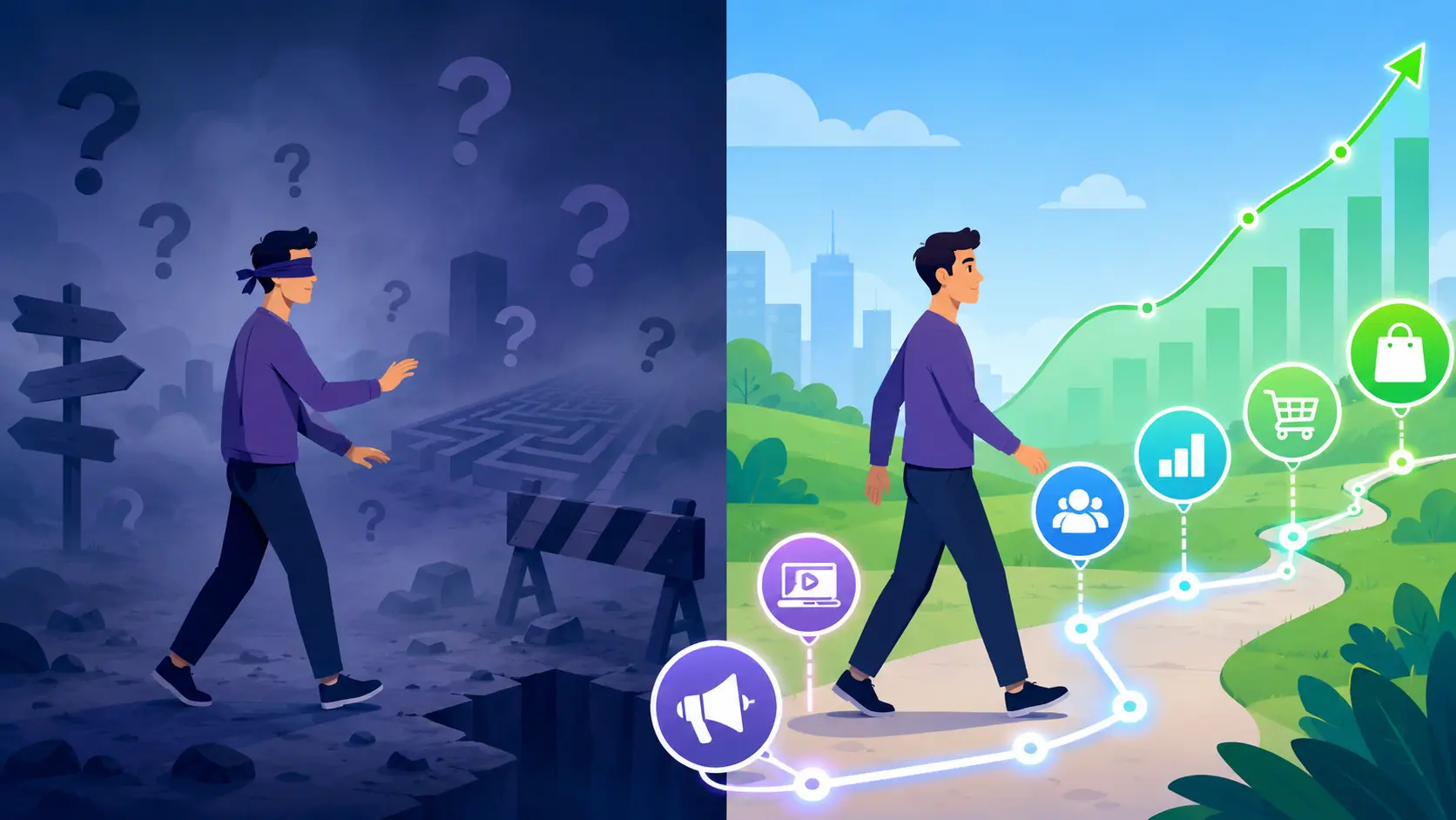 traqueamento de vendas mostrando o antes e depois nas campanhas do Google Ads